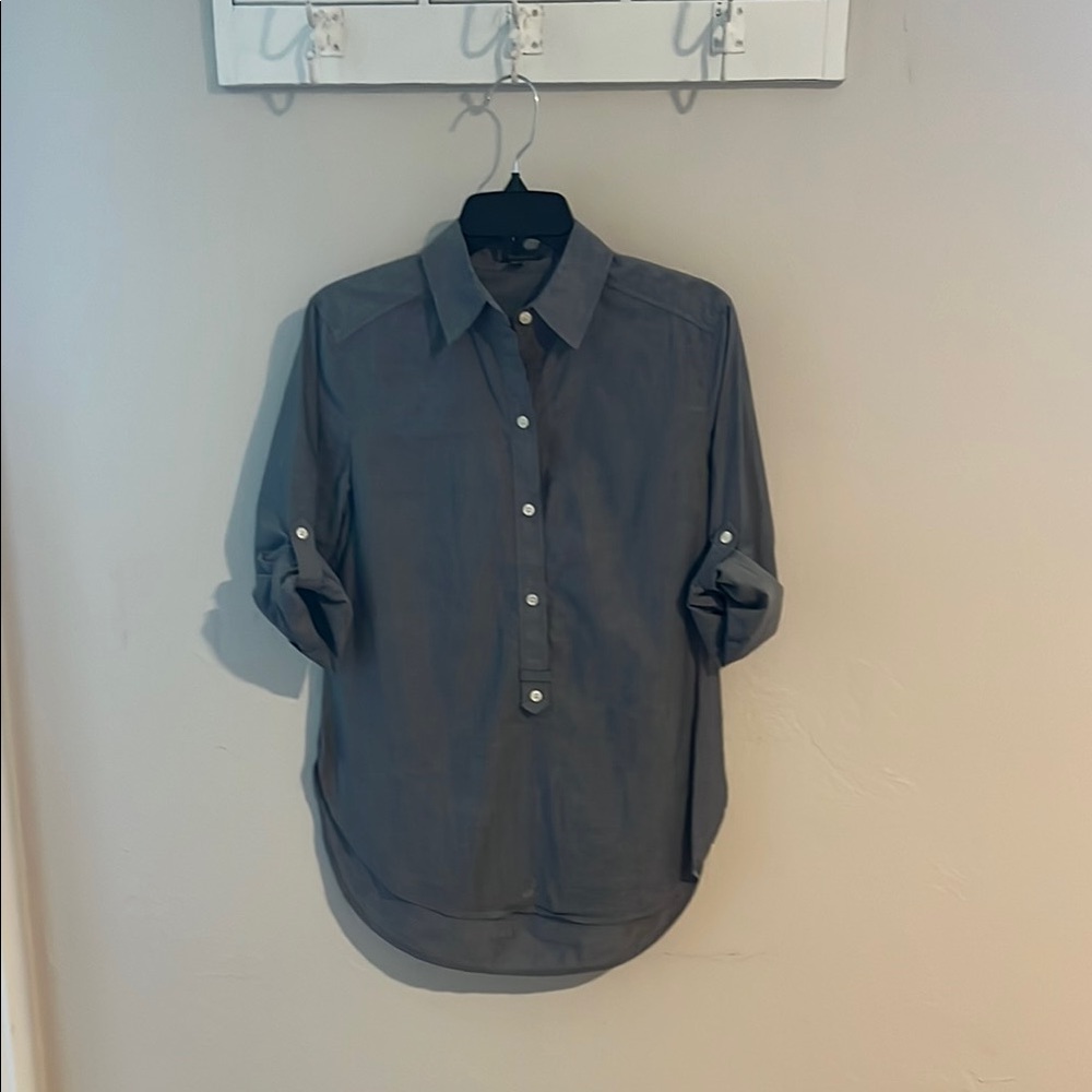 Women’s Chambray Button-Up Blouse